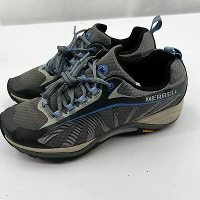 Merrell Siren Edge Women's Hiking Shoe Size 6.5 Gray Blue J35516 • $17.95