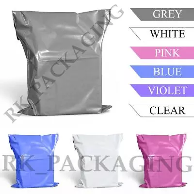 Grey Mailing Bags Strong Poly Postal Post Postage Self Seal Packaging Strong • £224.99