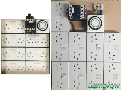 16 Way & 12 Way Contactor Boards With Timers  Made In UK ( No China Imports ) • £159.99