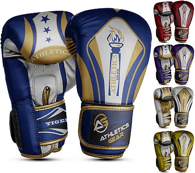 £9.95 • Buy Boxing Gloves Punch Bag Rex Leather Pro Kick Fight Gym Punching Training Mitts