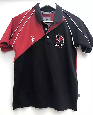 ULSTER Rugby Polo Shirt Kukri Red Black Short Sleeve Boys Girls 11-12 Years 30  • £12.95