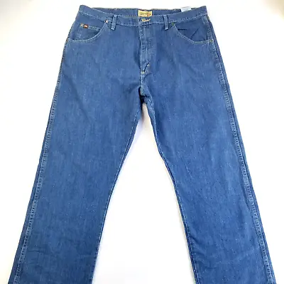 NEW Wrangler 20X Men's Style 23 Relaxed Fit Vintage Blue Cotton Jeans Size 40X32 • $24.95