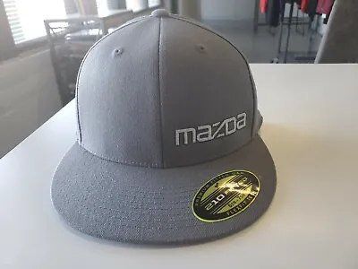 MAZDA Flexfit Hat Gray With Silver Logo SM/MED Or L/XL MINI-TRUCKIN • $18