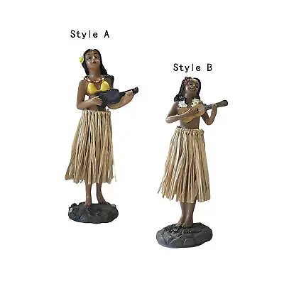 Mini Size Doll Hawaiian Dancer With Guitar Collection Figurines Wedding Vintage • $22.80