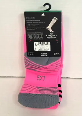 Adidas Soccer COPA ZONE Cushion Over The Calf SOCKS Pink Women/Men Size L 10-12 • $14.99