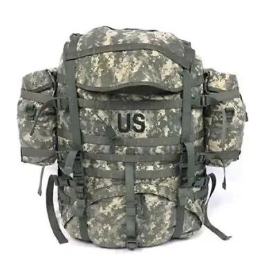 USGI MOLLE II ACU Large Field Pack Rucksack Complete W/ Sustainment Pouches NEW • $109.90