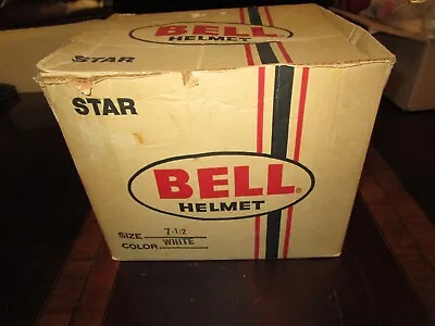 Vintage Bell Star White Motorcycle Helmet Box Only • $24.99