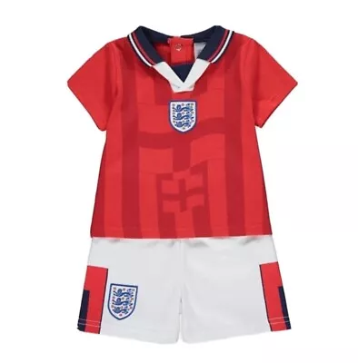 ❤️ Bnwt Boys Official England Football T-shirt Top & Shorts Set Age 6-9 Mths • £13.99