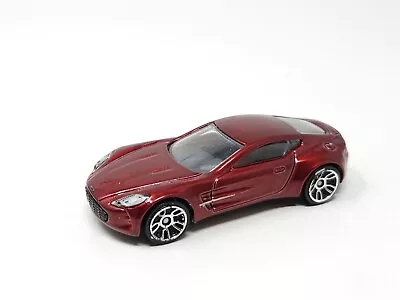 Hot Wheels Aston Martin One 77 Burgundy 1:64 Diecast Loose • $6.95