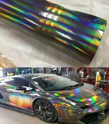 Metallic Pearl Glossy Laser Chrome Vinyl Foil Car Wrap Film Sticker Bubble Free • $5.92