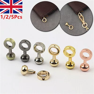 1/5x Leather Bag Strap Buckle Purse Chain Snap Fastener Clasp Handbag Repair Kit • £3.71