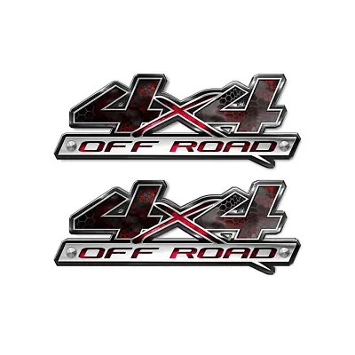4x4 Off Road Decals Truck Vinyl Graphics Chameleon Camo Red 2 Pack A50BLO #2 • $13.99