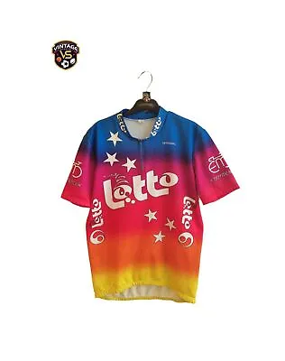Vintage Lotto Eddy Merckx Cycling Team Jersey 1986 (XL) Vermarc Shirt Synthetic • $56.44
