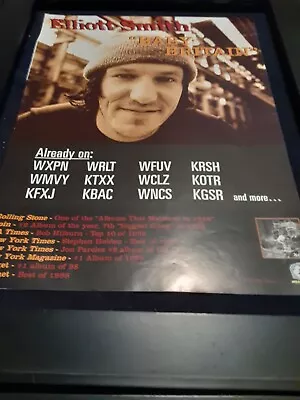 Elliott Smith Baby Britain Rare Original Radio Promo Poster Ad Framed! • $52.08