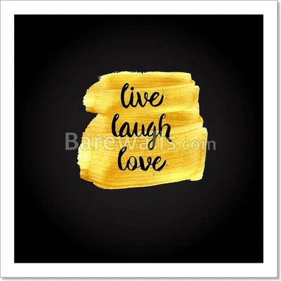 £21.97 • Buy Live, Laugh, Love. Art Print, Poster, Decor | Scroll For More Sizes & Canvas