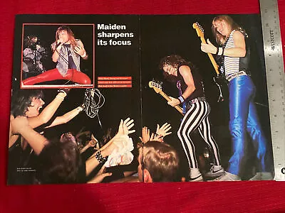 Iron Maiden Power Slave Tour 6-page 1986 Print Article • $6.95