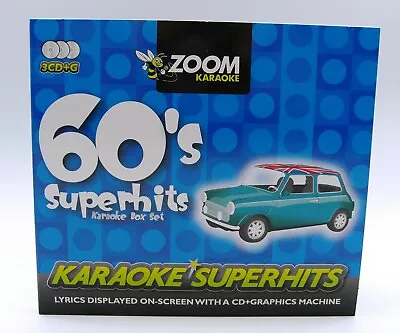 £12.95 • Buy Zoom Karaoke CD+G - 60's Sixties Superhits - Triple CD+G Karaoke Disc Pack