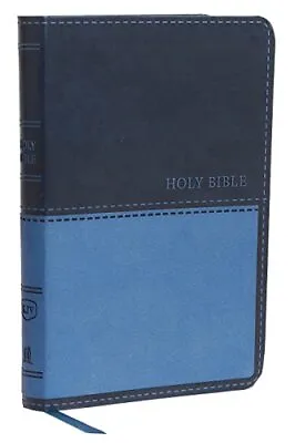 KJV Value Thinline Bible Compact Leathersoft Blue Red Letter Comfort Print: Holy • £11.21