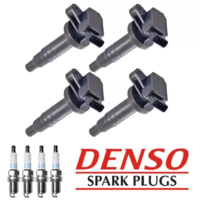 Ignition Coil & Denso Platinum Spark Plug For Toyota Corolla Pontiac Vibe 1.8L • $82.63