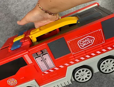 Chad Valley Folding Lights And Sounds Fire Truck Only Playset & Parking Garage • £9.99