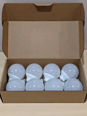 8 Pack Globe Light Bulbs 5000K Daylight G25 LED Bathroom Vanity Light • $29.50