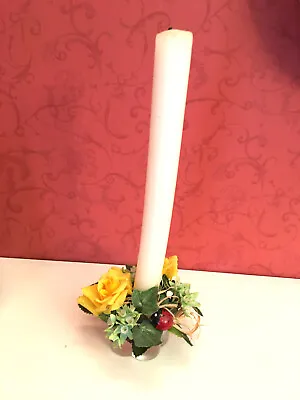 Candle Ring With Ladybirds+ Glass Candle Holder -candle Not Included • £4.99