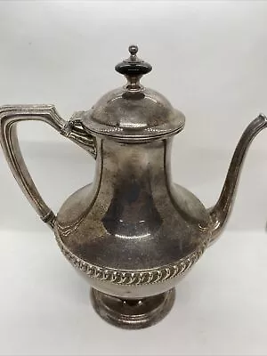 Vintage Carson Pirie Scott Coffee/ Tea Pot Quadruple Silver Plated • $39.96