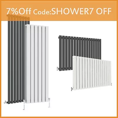 Oval Column Radiator Horizontal Vertical Design Tall Upright Central Heating Rad • £80.99