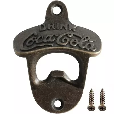 New Vintage Drink Coca Cola Bottle Opener Wall Mount Retro Camping Bar ManCave • $4.50