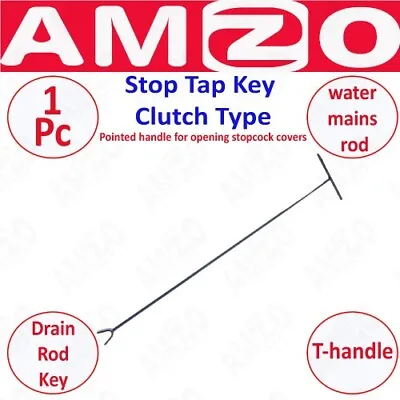 Long Stop Cock Key Universal Combination Water Stopcock Mains Tap Manhole Cover • £6.99