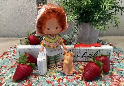 Vintage Strawberry Shortcake Cafe Ole' Doll And Pet Donkey Burrito Attached Hat • $42.99