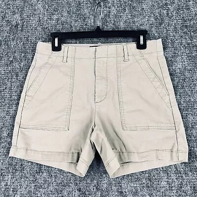 Baanana Republic Shorts Womens 4 Beige Safari Chino Stretch Utility Khaki • £20.33