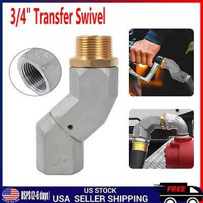 3/4  NPT Fuel Transfer Hose Swivel For Easy Use Of Fuel Nozzle-Hose Assembly NEW • $17.99