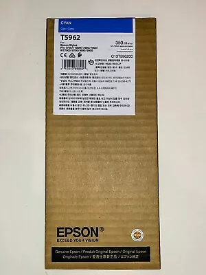 Genuine Epson T5962 Cyan Ink Cartridge For Stylus Pro 9890 9900 7700 9700 • $105