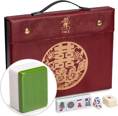 NEW YELLOW MOUNTAIN Professional Chinese Mahjong Game Set -Z03 • £14.99