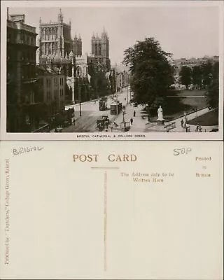 Bristol Cathedral & College Green RP Thatchers Local Publisher Real Photo • $11.80