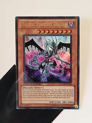 Malefic Stardust Dragon YuGiOh JUMP-EN043 Ultra Rare Shonen Jump Magazine Prom • $1.70