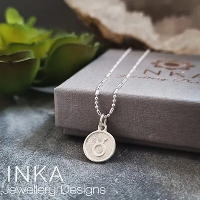 Inka 925 Sterling Silver 16  Necklace With Taurus Zodiac Pendant • $25.26