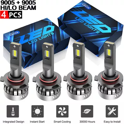 9005 For 1992-1995 Dodge Viper LED Headlight Kit Combo Bulbs 6000K High Low BEAM • $63.99