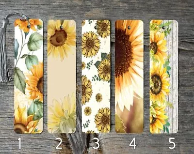 Sunflower Metal Bookmarks • $6.40