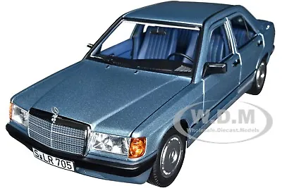 1984 Mercedes-benz 190 E Light Blue Metallic 1/18 Diecast Model By Norev 183828 • $119.99