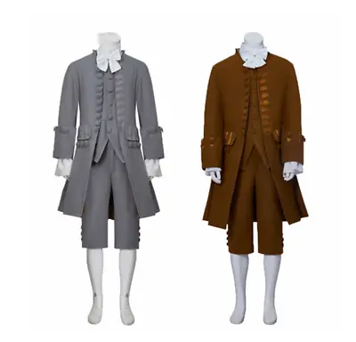 18th Century Colonial Outfit Men's Medieval Uniform Outfit Victorian Men Suits • £93.48