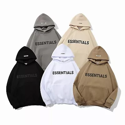 Brand ESSENTIALS Hoodie Fleece Oversize Hoodie Fashion Best-Quality Sweatshirts • $34.98