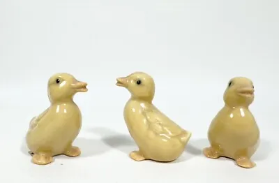 Vintage Otagiri Japan Yellow Ceramic Ducklings Figurines Knick-Knacks • $31.99