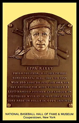 Cooperstown Hall Of Fame Postcard Eppa Rixey HOF Mint • $8.40