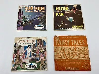 Lot Of 4 Vintage Sawyers View-Master Reels 20000 Leagues Fairy Tales Peter Pan • $59.99