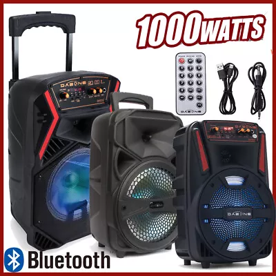 8'' 1000W Portable FM Bluetooth Speaker Subwoofer Heavy Bass Sound System Party • $35.99