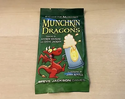 Munchkin DRAGONS Booster Steve Jackson Games. New. Sealed. • £13.99