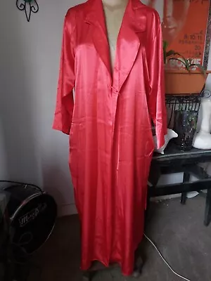 Debenhams Long Satin Dressing Gown Robe Luxury Nightwear Size 12-14 UK  • £20