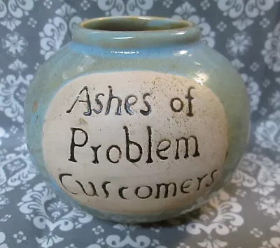 ASHES Of PROBLEM Customers 'FUND' MONEY JAR Misspelled Error Misprint NO LID  • $13.50